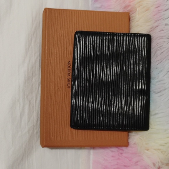 SALE! Authentic Louis Vuitton Black Epi Coin & Card Purse Vintage Wallet Unisex - Picture 6 of 13